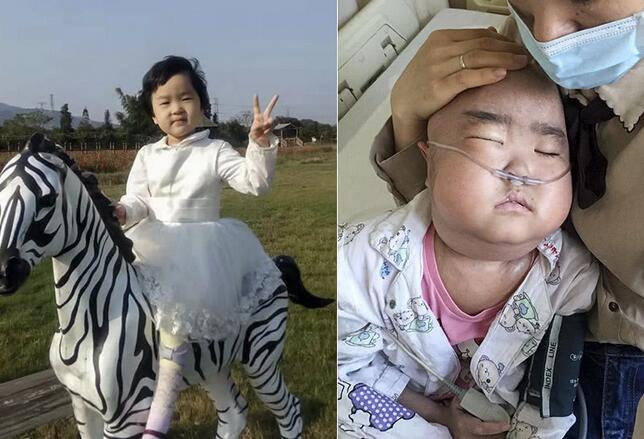 7岁女童4年抗癌2次险要命 今被医生禁食3个月 饿的咬妈妈.jpg