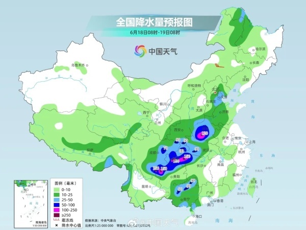 新一轮降雨天气影响我国中东部 雨带覆盖长江淮河流域