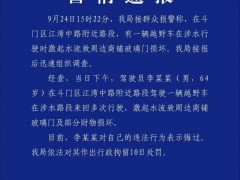 警方通报男子台风天当街开车冲浪 涉事司机被行拘10日【热搜】