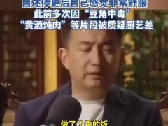 【黄磊称在《向往的生活》做了约600道菜 厨艺争议不断】