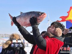 吉林查干湖头鱼拍出1699999元 冬捕奇观引关注[热点]