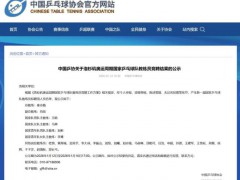 秦志戬担任国乒总教练 新教练团队公示[热点]